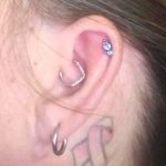 CM Crareesi Mania Teardrop Daith Earrings Hoop Hinged Clicker Rings 16G Helix Cartilage Earrings Hoop 316L Stainless Steel CZ Helix Tragus Daith Septum Clicker Jewellery - Image 3